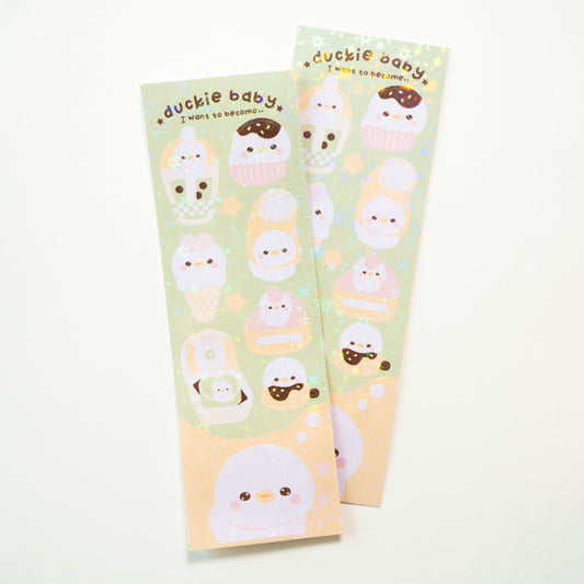 When Duckie Baby Grows Up Holo Sticker Sheet